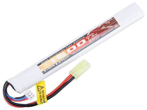 RWA Airsoft Lipo Battery 7.4V 1300mAh (20C, PEQ, Small Tamiya