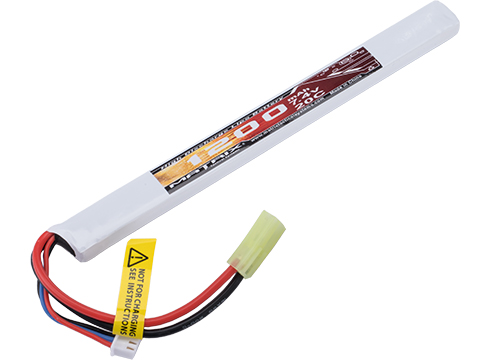Matrix High Performance 7.4V Stick Type Airsoft LiPo Battery (Model: 1200mAh / 20C / Long / Small Tamiya & Long Wire)