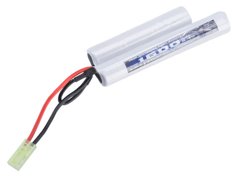 Tenergy 8.4V Airsoft Battery 1600mAh NiMH Nunchuck Battery w/ Mini Tamiya  Connector Stick Shape Butterfly Battery for Airsoft Gun M4 Rifles