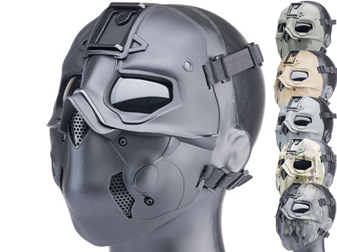 Matrix Full Face Mask w/ Integrated NV Mount (Color: Black)