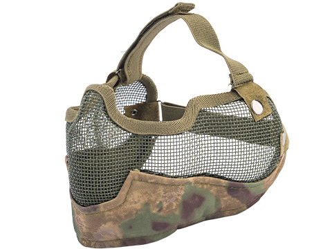 Matrix Iron Face Carbon Steel Striker Gen2 Metal Mesh Lower Half Mask (Color: Arid Foliage)
