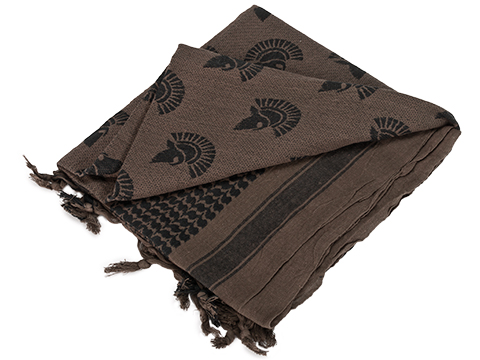 Matrix Woven Stylized Desert Shemagh / Scarves (Color: Dark Brown - Black Spartan)