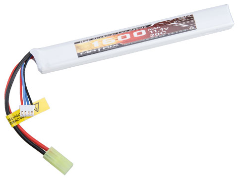 Matrix High Performance 11.1V Stick Type Airsoft LiPo Battery (Model: 1600mAh - 20C / Small Tamiya)