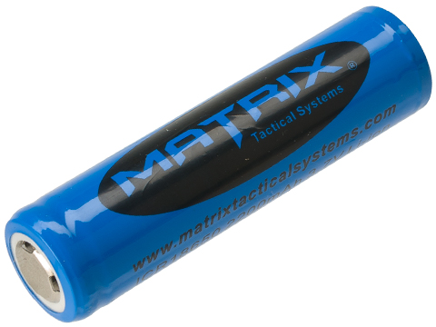 Matrix 3.7V 18650 Rechargeable Battery for Tactical Flashlights 