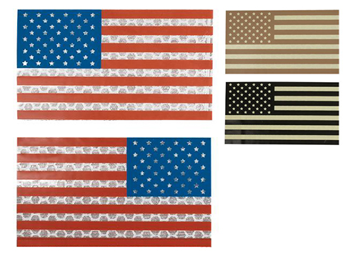 Matrix IR Reflective United States Flag Patch Set (Color: Full Color)