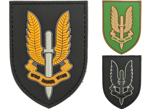 Who Dares Wins PVC Morale Patch (Color: Black)