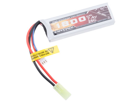 Matrix High Performance 7.4V Brick Type Airsoft LiPo Battery (Configuration: 1800mAh / 20C / Small Tamiya)