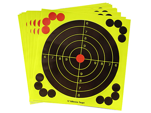 Matrix Adhesive Reactive Paper Splatter Targets (Color: Single Target / 10 Pack)