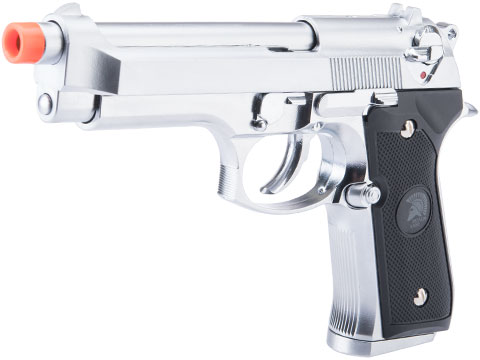 Matrix Elite M9 Gas Blowback Airsoft GBB Pistol (Color: Silver)