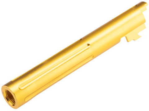 Matrix Custom Outer Barrel for Hi-CAPA 5.1 Gas Blowback Airsoft Pistols (Color: Gold / Straight Grooves)