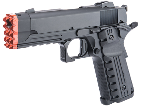 Matrix x Golden Eagle Full Metal Tactical Striker 1911 Airsoft Gas Blowback Pistol (Model: Modern Polymer Grips)