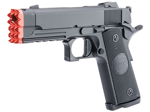 Matrix x Golden Eagle Full Metal Tactical Striker 1911 Airsoft Gas Blowback Pistol (Model: IMF Grips)