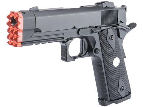 Matrix x Golden Eagle Full Metal Tactical Striker 1911 Airsoft Gas Blowback Pistol (Model: Diamond Grips)