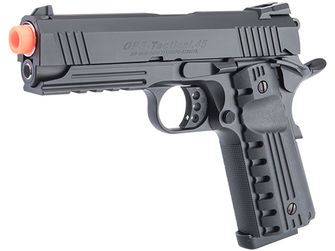 Matrix 1911 4.3 OPS Tactical Gas Blowback Airsoft Pistol (Model: Railed / Modern Polymer Grips)