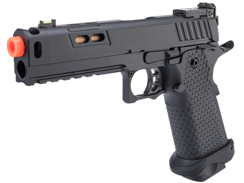 Matrix x Golden Eagle Tactical 4.3 Hi-Capa Gas Blowback Airsoft Pistol w/ Compensator (Color: Black)