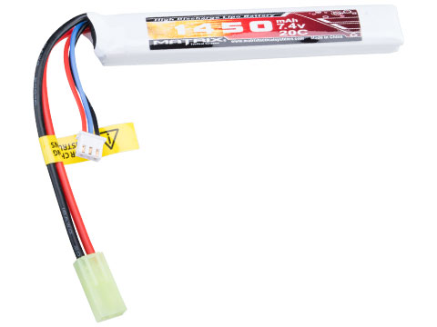 RWA Airsoft Lipo Battery 7.4V 1300mAh (20C, PEQ, Small Tamiya