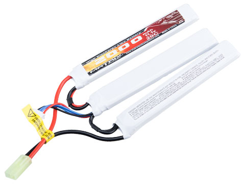 Matrix High Performance 11.1V Butterfly Type Airsoft LiPo Battery (Model: 2000mAh - 20C / Small Tamiya & Long Wire)