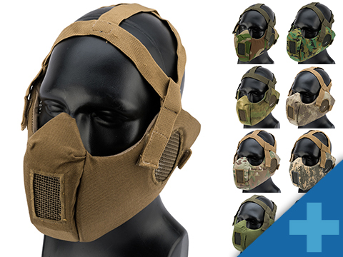 Matrix V5 Conquerors Mask Half Face Mask w/ Ear Protection (Color: Tan)