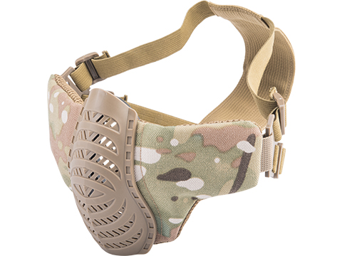 Matrix Low Profile Tactical Padded Lower Half Face Mask (Color: Camo)