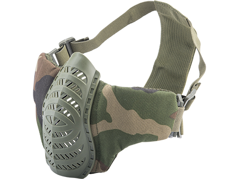 Matrix Low Profile Tactical Padded Lower Half Face Mask (Color: Woodland)