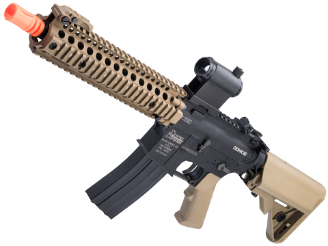 Matrix Mk18 Mod 1 Sportline Airsoft AEG Rifle w/ G3 Gearbox & Daniel Defense Rail System (Color: Black & Tan / 400 FPS)