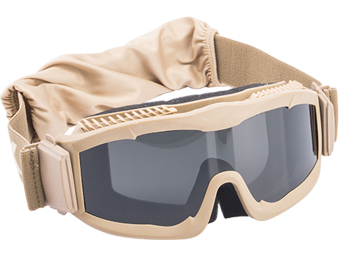 Matrix Tactical Systems Marauder ANSI Rated Airsoft Goggles (Color: Coyote / Smoke)