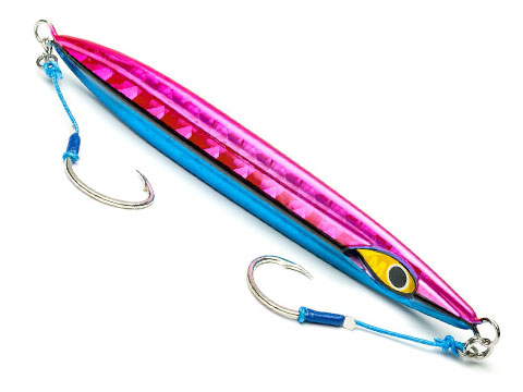 Mustad Rip Roller Slow Fall Fishing Jig (Color: Blue - Black - Pink / 500g)