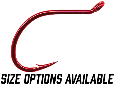 Mustad Double Wide Gap Bait / Drop Shot Hook - Red 
