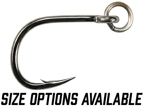 Mustad Hoodlum Ringed 4X Strong Live Bait Hook with Action Ring - Black Nickel 