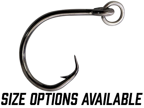 Mustad Ringed Demon Offset Circle 3X Strong Black Nickel Hook (Model: 2/0 /  Set of 7), MORE, Fishing, Hooks & Weights -  Airsoft Superstore