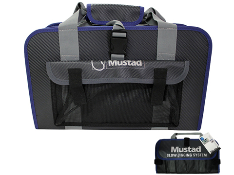 Mustad Jig Bag / Binder (Color: Dark Grey & Blue / Large)