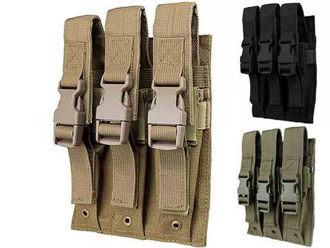 VISM by NcStar Triple Hicap Pistol / SMG Magazine Pouch 