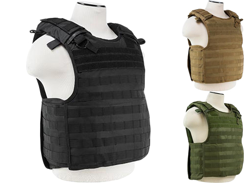 VISM / NcStar Quick Release Plate Carrier Vest (Color: Black)