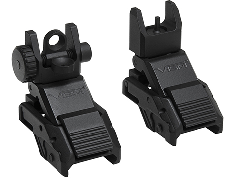 Vism Pro Series AR Flip Up Front and Rear Sight Set