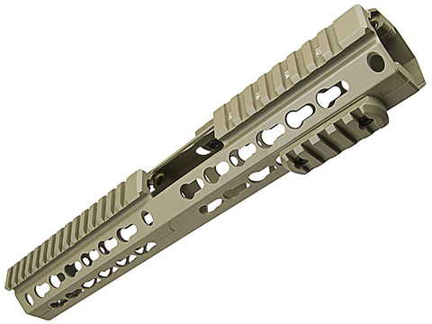 VISM by NcSTAR 13 Extended Keymod Carbine Length Hand Guard for AR15 Rifles (Color: Tan)