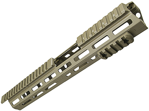 VISM by NcSTAR 13.75 Triangle M-LOK Carbine Length Hand Guard for AR15 Rifles (Color: Tan)