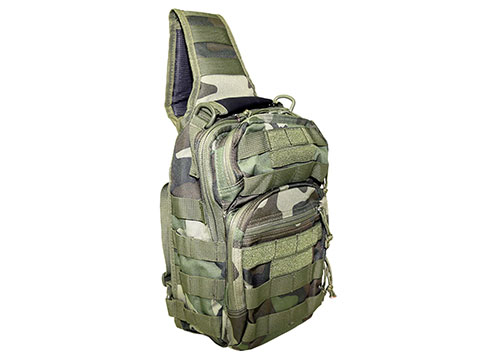 VISM / NcStar Shoulder Sling Utility Bag (Color: Woodland Camo)