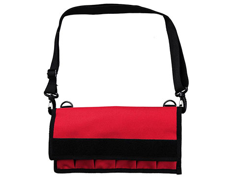 NcStar Large Pistol Magazine Carrier w/ Shoulder Strap (Color: Red)