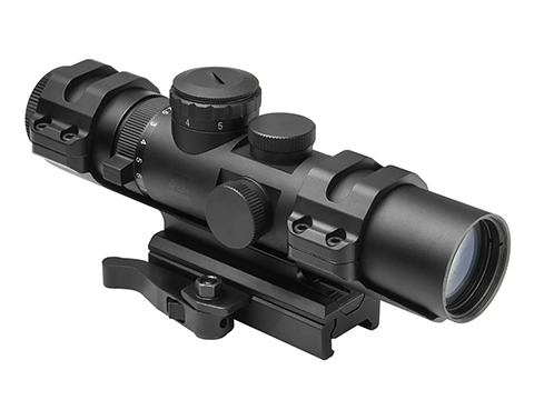 NcSTAR XRS Series Mil Dot 2-7x32 Compact Blue Illuminated Scope w/ Carry Handle Mount