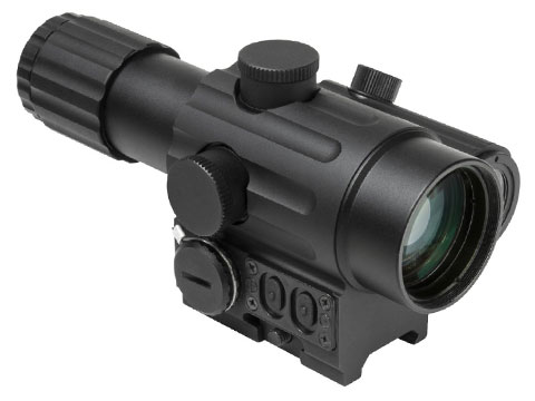 VISM by NcSTAR DUO Series 4x34 Scope w/ Built-In Left Handed Green Dot Reflex Sight