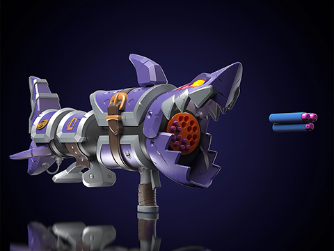 Nerf League of Legends LMTD Jinx Fishbones Dart-Firing Blaster