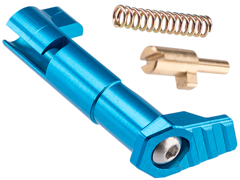NexxSpeed CNC Aluminum Extended Magazine Catch for Tokyo Marui HI-CAPA Airsoft Pistols (Color: Blue)