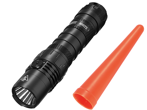 NiteCore MH12S Superior Performance 1800 Lumen Compact Tactical Flashlight (Package: Flashlight and Traffic Wand Pack)