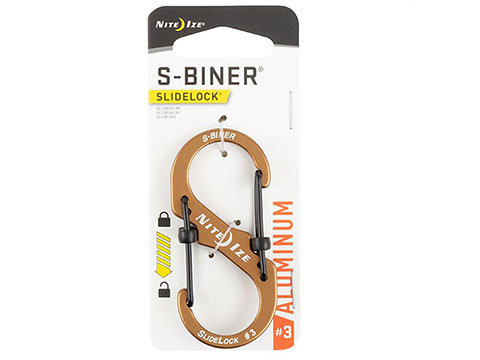 Nite Ize S-Biner� SlideLock� Stainless Steel Carabiner (Size: #3 / Coyote)