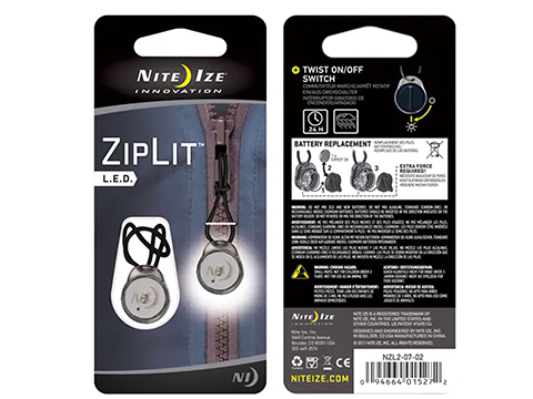 Nite Ize ZipLit LED Zipper Pull (Model: Pack of 2)