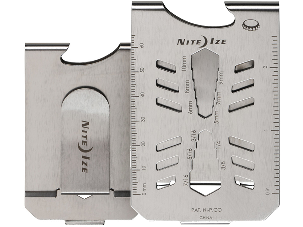 Nite Ize Financial Tool Stainless Steel Multi Tool Money Clip