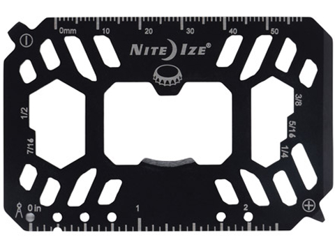 Nite Ize Financial Tool Stainless Steel Multi Tool Card (Color: Black)