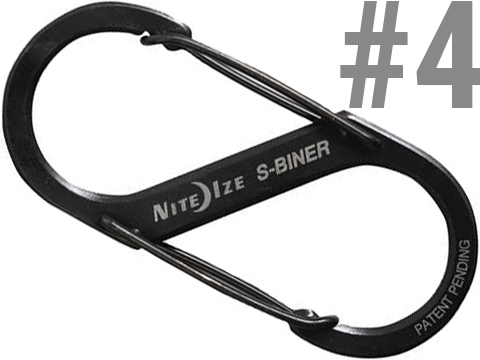 Nite Ize S-Biner� Stainless Steel Dual Carabiner (Size: #4 / Black)