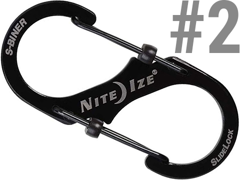 Nite Ize LSBA4-10-R6 S-Biner SlideLock Dual Locking Carabiner, Size #4, Red