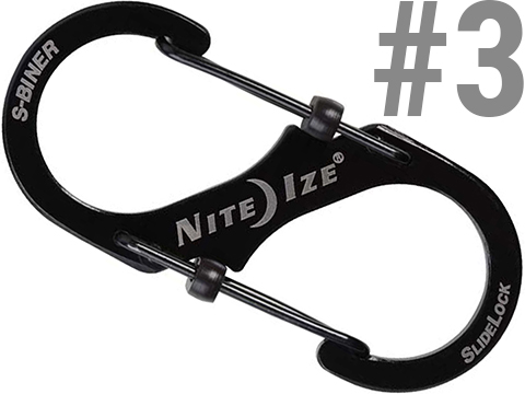 Nite Ize S-Biner� SlideLock� Stainless Steel Carabiner (Size: #3 / Black)